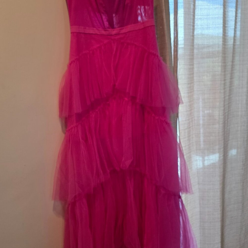 Hot pink Betsy & Adam dress